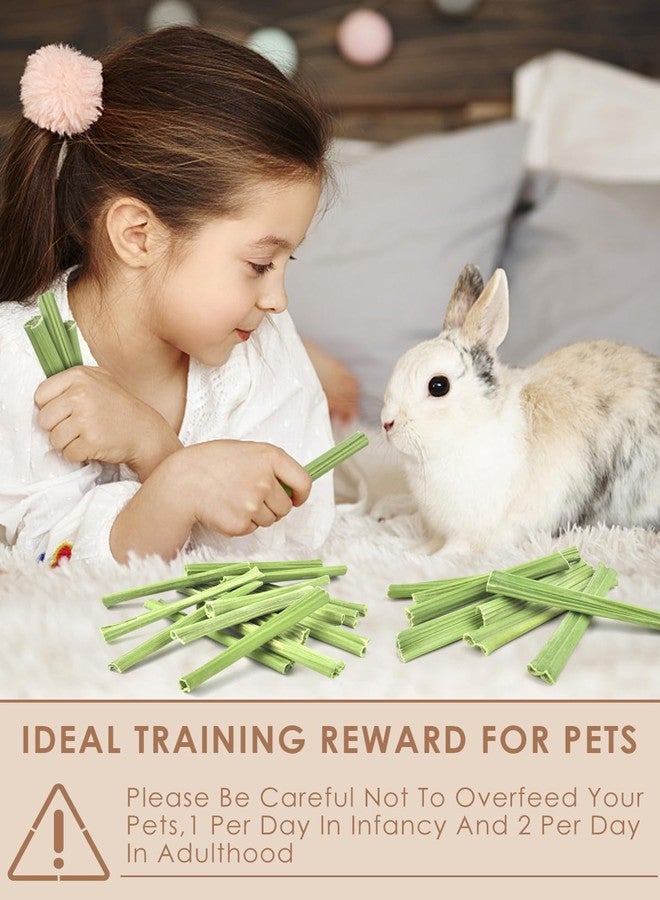 Bissap Rabbit Chew Sticks 35PCS, Natural Papaya Stems Bunny Chews Treats for Rabbits Hamsters Chinchillas Guinea Pigs Small Animals Organic Molar Chewing Snack - Image 4